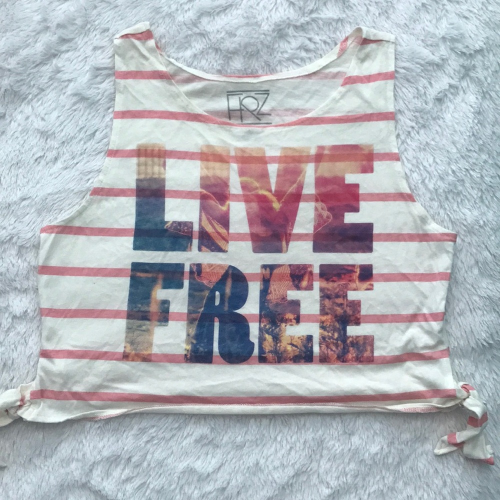 "Live Free" Multicolor tank